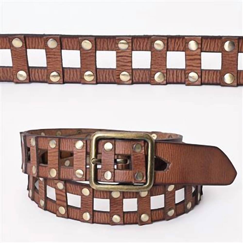 NEW AMERICAN DARLING men's leather belt in brown